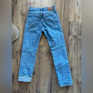 Levi's Blue Straight Leg Women's Jeans